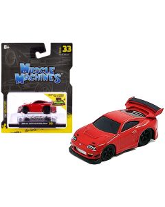 1995-1997 Toyota Supra MK4 Red Diecast 1/64 Model Car by Muscle Machines