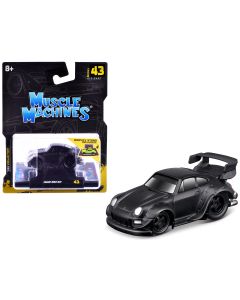 1/64 Diecast Model Car RWB 993 911 Matt Black by Muscle Machines