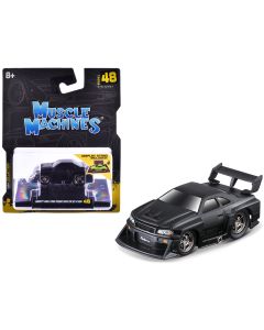 1999 Nissan Skyline GT-R R34 Diecast 1/64 Matt Black Liberty Walk Model Car