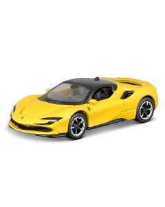 2023 Ferrari SF90 Stradale Diecast Model Car 1/64 Yellow Black Top Maisto