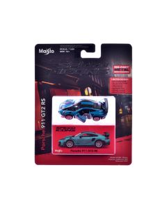 2023 Porsche 911 GT2 RS Blue Carbon Stripes Diecast Model 1/64 by Maisto