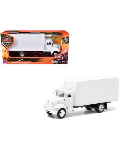 2023 Peterbilt Utility 335 Box Truck White 1/43 Diecast Model New Ray