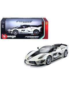 2017 Ferrari FXX-K Evo #70 White 1/18 Diecast Model Car Bburago