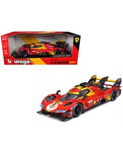 2024 Ferrari 499P #50 Diecast Model Car 1/18 - Le Mans Winner AF Corse Bburago