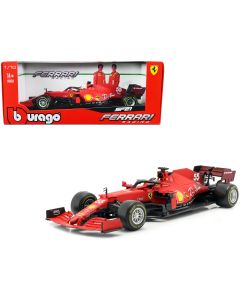 2021 Ferrari SF21 #55 Carlos Sainz F1 Diecast Model 1/18 Bburago Racing