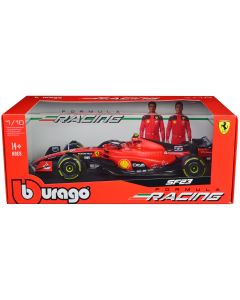 2023 Ferrari SF-23 #55 Carlos Sainz F1 Diecast Model Car 1/18 Bburago