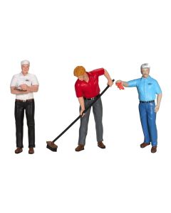 1965 Ford Service Center 3-Piece Figure Set 1/18 Scale by Motorhead Miniatures