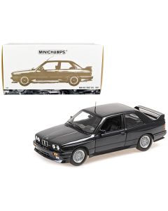 1989 BMW M3 EVO Diecast Model Car Dark Blue Metallic 1/18 by Minichamps