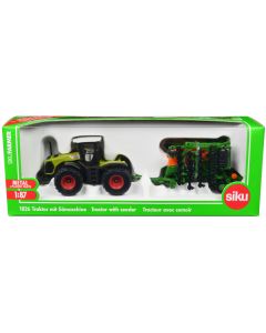 2023 Claas Xerion 5000 Tractor Green Gray Top Diecast Model 1/87 Siku