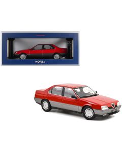1991 Alfa Romeo 164 1/18 Diecast Model Car Red Norev Collectible