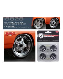 1970 Plymouth RoadRunner The Hammer 1/18 Diecast - Street Fighter Mag Wheel & Tire Set of 4