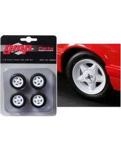 1992 Ford Mustang LX 1/18 Pony Wheels & Tires Set of 4 by GMP