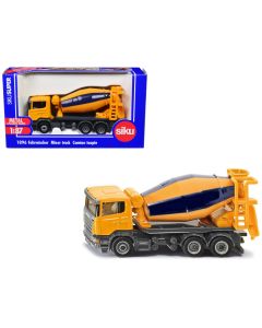 2023 Scania Mixer Truck Yellow 1/87 HO Diecast Model Siku Collectible