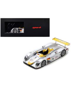 2000 Audi R8 #9 2nd Place Le Mans Model Car by Spark with Acrylic Display Case