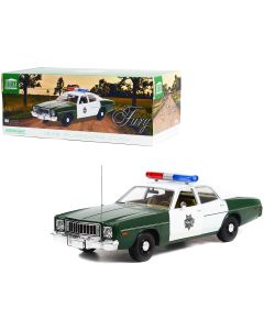 1975 Plymouth Fury Diecast Model Car Capitol City Police Green/White 1/18 Scale