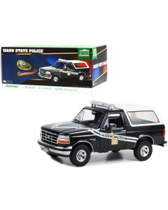 1996 Ford Bronco Idaho State Police 1/18 Diecast Model Car Black White Greenlight