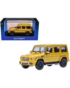 2017 Mercedes-Benz AMG G 63 Diecast Model Car 1/64 Solar Beam Yellow Autoart