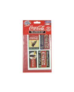1940s-1960s Coca-Cola Building Signs Decals for HO Scale Models by Classic Metal Works