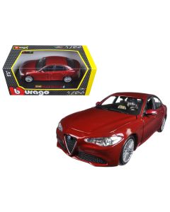 2016 Alfa Romeo Giulia 1/24 Diecast Model Car Burgundy by Bburago