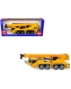 2023 Siku 1/55 Diecast Mobile Crane Model - Yellow Construction Toy