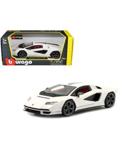 2021 Lamborghini Countach LPI 800-4 White 1/24 Diecast Model Car Bburago