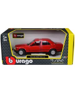1990 Mercedes-Benz 190 E 2.6 Red 1/24 Diecast Model Car Bburago