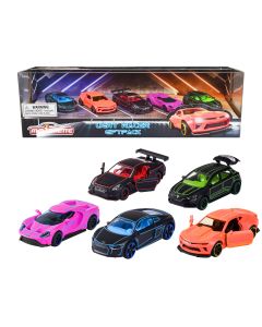 2023 Majorette 1/64 Diecast Model Cars Light Racer Giftpack 5 Piece Set