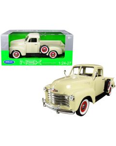 1953 Chevrolet 3100 Pickup Truck Diecast Model Car Cream 1/24 by Welly