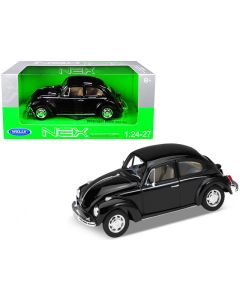2023 Volkswagen Beetle Diecast Model Car Black 1/24-1/27 Welly Collectible