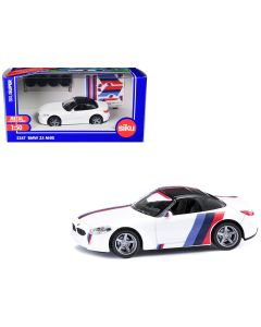 2023 BMW Z4 M40i Cabriolet White/Black Top Diecast Model 1/50 Siku Extra Wheels & Decals