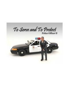 2023 Police Officer II Figure for 1:18 Scale Models by American Diorama