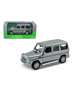 2023 Mercedes Benz G Class Wagon Silver 1/24 Diecast Model Car Welly