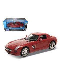 2012 Mercedes SLS AMG Red 1/24 Diecast Model Car Welly Collectible