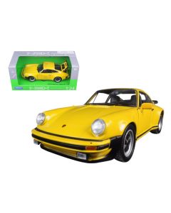 1974 Porsche 911 Turbo 3.0 Yellow Diecast Model Car 1/24 by Welly