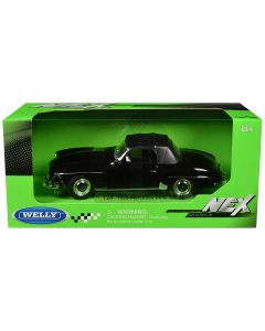 1955 Mercedes-Benz 190 SL Diecast Model Car Black 1/24 NEX Series by Welly