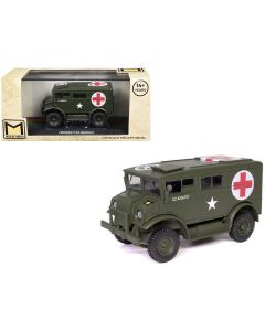 2023 Chevrolet C8A Ambulance 1/43 Diecast Model - Olive Drab, U.S. Army