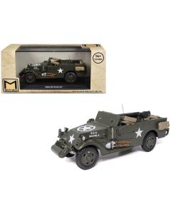 2023 M3 Scout Car Diecast Model - Olive Drab, U.S. Army 1/43 by Militaria