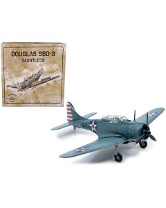 1938 Douglass SBD-3 Dauntless Bomber Plane 1/72 Diecast Model - Warbirds of WWII