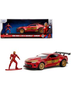 2016 Chevrolet Camaro Red Metallic 1/32 Diecast Model Car Jada Hollywood Rides