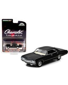 1967 Chevrolet Impala Sport Sedan Diecast Model Car Tuxedo Black 1/64 Greenlight