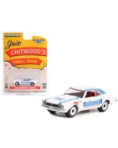 1967 Chevrolet Camaro Diecast Model Car White Blue Stripes Greenlight 1/64