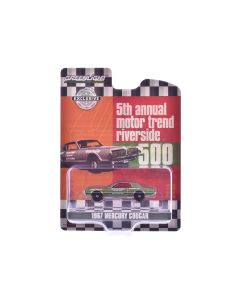 1967 Mercury Cougar Diecast Model Car - Riverside 500 Pace Car Green Metallic 1/64