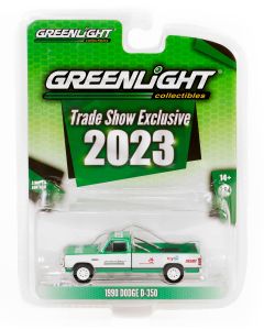 1990 Dodge D-350 Pickup Truck Green White

2023 GreenLight Trade Show Exclusive Hobby Series 1/64 Diecast Model Car