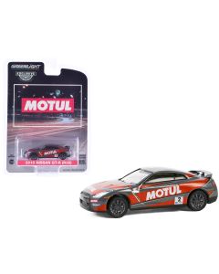 2015 Nissan GT-R (R35) #2 MOTUL Gray & Red Graphics 1/64 Diecast Model Car