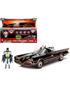 1966 Batmobile Black Diecast Model Kit with Batman Figure 1/24 Jada