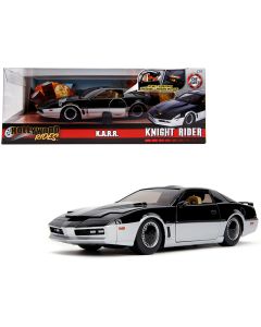 1982 K.A.R.R. Knight Rider Diecast Model Car 1/24 Black & Silver Jada