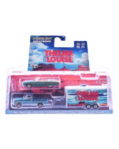 1966 Ford Thunderbird Convertible Blue - Classic Dust Covered Car  
1967 Ford F-250 Pickup Truck Blue - Diecast Model with Enclosed Car Hauler  
1991 Thelma & Louise Movie Diecast Model Cars - Hollywood Hitch & Tow Series 13