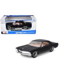 1965 Buick Riviera Gran Sport Diecast Model Car Black Metallic Special Edition 1/26 Maisto