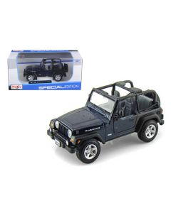 2023 Jeep Wrangler Rubicon Dark Blue 1:27 Diecast Model Car by Maisto