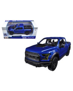 2017 Ford Raptor 1/24 Diecast Model Car Blue Metallic by Maisto